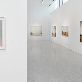 Benny Andrews, Migrants, exhibition view. Courtesy of Michael Rosenfeld Gallery