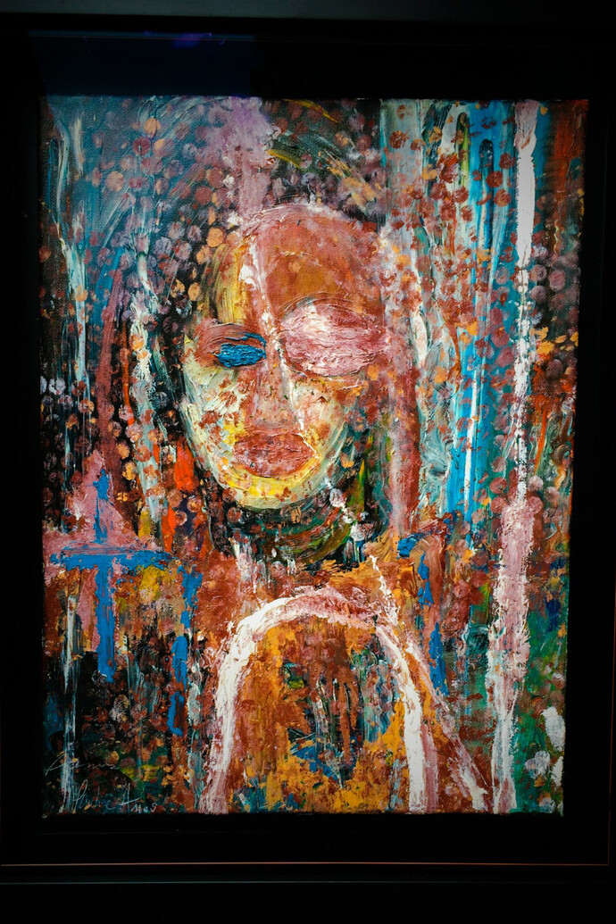 Pauline Amos, Reflection Painting Some Kind Of Juju- Sierra Leone, 2013