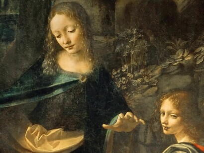 Leonardo da Vinci también creó la magistral obra La Virgen de las Rocas entre 1483 y 1486. Museo del Louvre, París, Francia