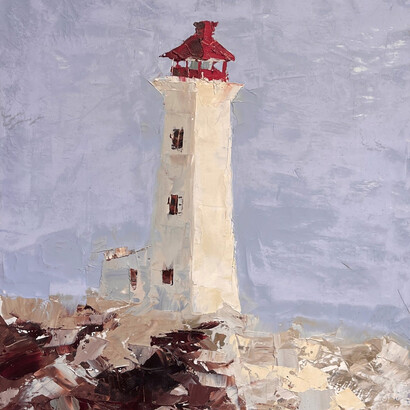 Sandra Pratt, Lighthouse of Peggy's cove (detail), 2002-2007. Courtesy of Abend Gallery