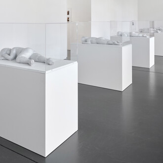 Andrea Fraser, exhibition view. Courtesy of Galerie Nagel Draxler
