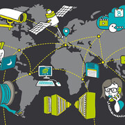 The Network. People, Cables, Data Streams. Courtesy of German Museum of Technology