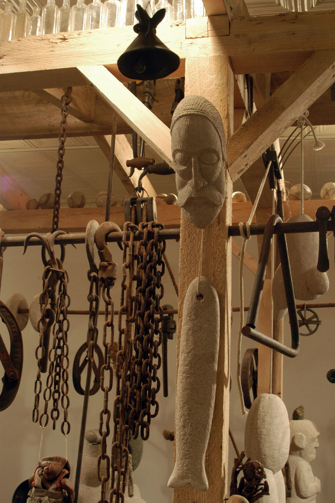 Tim de Christopher, The Fruit of Our Labors (detail), ongoing. Mixed media, dimensions variable. Courtesy of the artist. Installation at Oxbow Gallery, Northampton, MA, 2010.