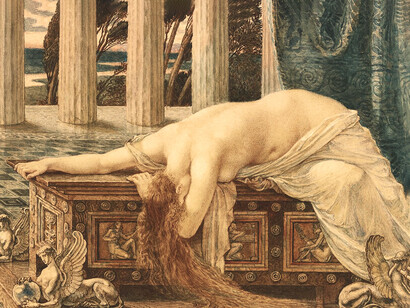 En la mitología griega, Pandora fue la primera mujer, hecha por Hefesto por orden del dios Zeus