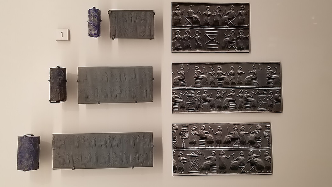 Cylinder seals from Ur, c. 2450 BCE, Penn Museum, Philadelphia, USA
