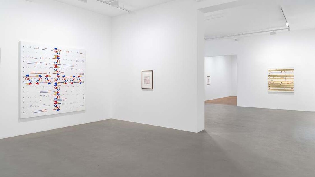 Gabriel Orozco, Partituras, vue de l'exposition. Avec l'aimable autorisation de la Galerie Chantal Crousel