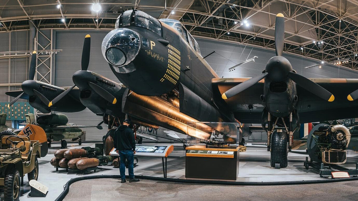 The Second World War, exhibition view. Courtesy of Ingenium. The Canada Aviation and Space Museum