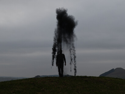 Chestnut Stalk Screen. Crushed
charcoal from one of three fires.
Whitchurch, Napa, San Francisco.
Thrown in Dumfriesshire, Scotland. 12
January 2022, 2022
Unique Archival Inkjet Prints
5 images, 16.5 x 24.5 inches each
Credit:
Courtesy of the artist and Haines Gallery,
San Francisco