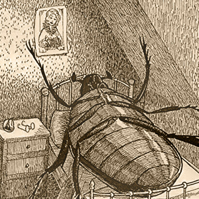 Criatura de «La metamorfosis» como un escarabajo
