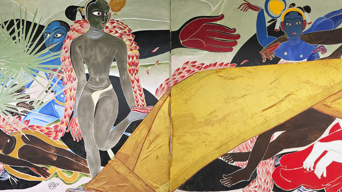 Shine Shivan, Prarthana (detail), 2025. Courtesy of Sakshi Gallery