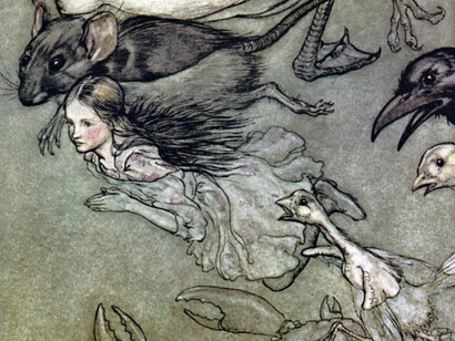 Alice no país das maravilhas. Ilustrações por Arthur Rackham 