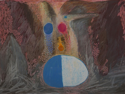 Daniel Cave, Timer, 2013 Wax and oil pastel on paper