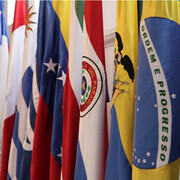 Cumbre de las Américas. Banderas de los países asistentes