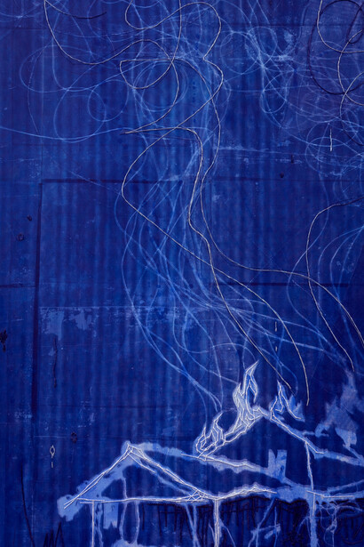 Michael Raedecker. Courtesy of GRIMM 