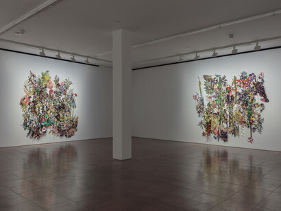 Ebony G. Patterson. Courtesy of Hales Gallery