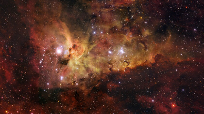 La nebulosa de la Quilla, también llamada nebulosa de Carina, nebulosa de Eta Carinae o NGC 3372