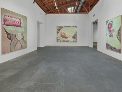 Maria Lassnig. A Painting Survey, 1950 – 2007, Exhibition view. Courtesy of Hauser & Wirth