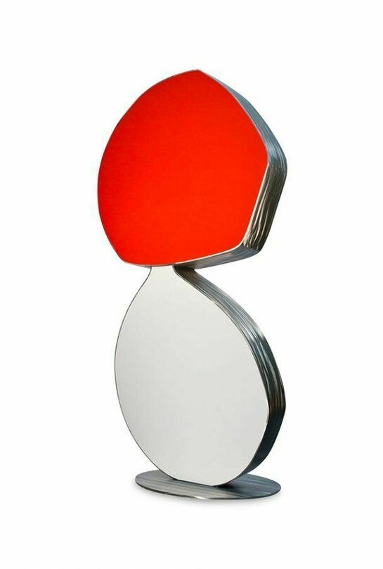 Brad Howe, Clouds, 2011, Stainless steel and polyurethane, 89 x 48 x 24 inches