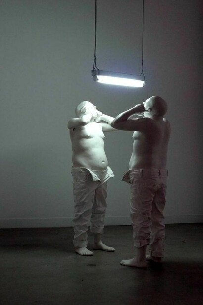 The Mirror (Exercises to be Another), Polyester Resin with Marble Dust