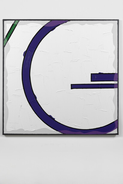 Bertrand Lavier, Walt Disney Production 1947-2014 nº 15, 2014, Ex. unique, Acrylic on inkjet print, 145 x 145.5 x 3 cm / 57 1/10 x 57 1/3 x 1 1/5 inches, Courtesy Massimo De Carlo London/Milan, Photo by Todd White