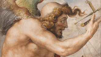 Il Tempo Opportuno, affresco di Francesco Salviati (1543-1545), Sala dell'Udienza, Palazzo Vecchio, Firenze