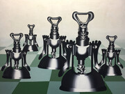 Roberta Booth - The Five Stages, 1973. Oil on canvas, 152x122 cm