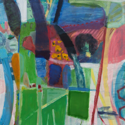 Julian Hatton, Mystic, 2014-15, oil on canvas, 60 x 60 inches