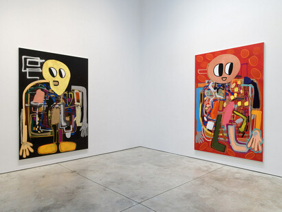 André Butzer, exhibition view. Courtesy of Skarstedt