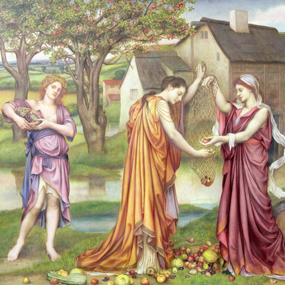Evelyn De Morgan, "The Cadence of Autumn", dettaglio, 1905,  De Morgan Collection, Londra, UK 