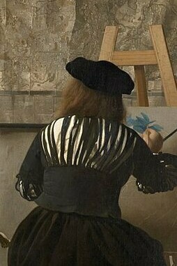 "El arte de la pintura", óleo sobre lienzo, Johannes Vermeer, 1666-1668