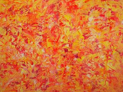 Lise Lykke, Explosion, Acrylic on Canvas, 23.5" x 31.5"