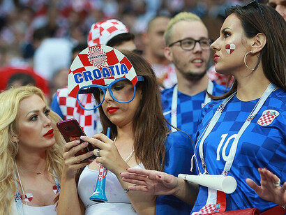 The 2018 FIFA World Cup semi-final between Croatia and England at Luzhniki Stadium in Moscow, where Croatia secured a dramatic 2–1 extra-time victory to reach their first-ever World Cup final