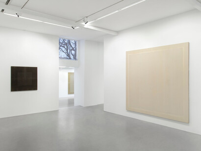 Jean Degottex and Sidival Fila, A minima, exhibition view. Courtesy of the Kamel Mennour Gallery
