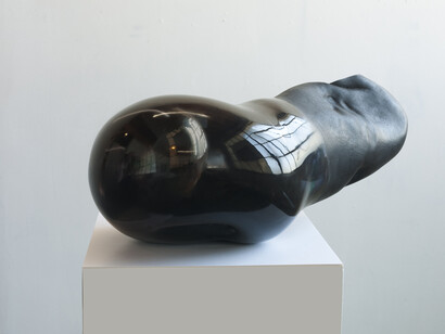 Tom LaDuke, Diamond Eyes, 2014, graphite, acrylic paint, 9.5 x 22 x 11 inches