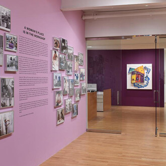 Various artists, A woman’s place is in the workshop, exhibition view. Courtesy of Gemini G.E.L. at Joni Moisant Weyl