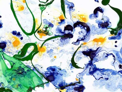 Nell'immagine il risultato della tecnica del Suminagashi di Andrea. Questa tecnica, basata sulla leggerezza e sull’imprevedibilità delle forme, è particolarmente adatta per stimolare la creatività e la concentrazione nei pazienti affetti da demenze
