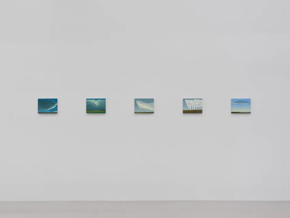 Na Kim, Blue, exhibition view. Courtesy of Nicola Vassell Gallery