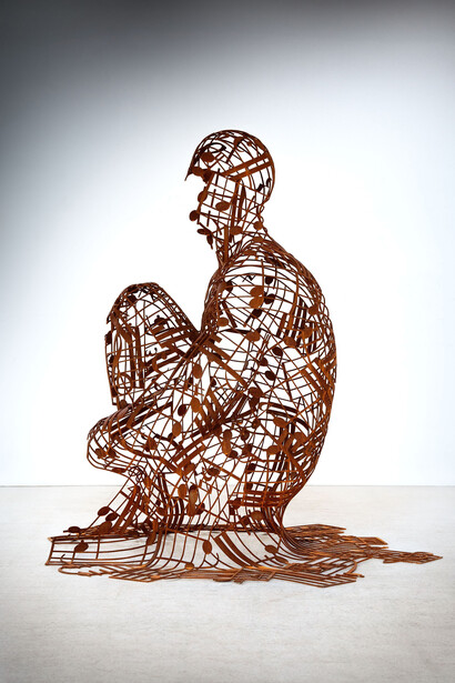 Jaume Plensa, Silent music V, 2020. Courtesy of Opera Gallery 