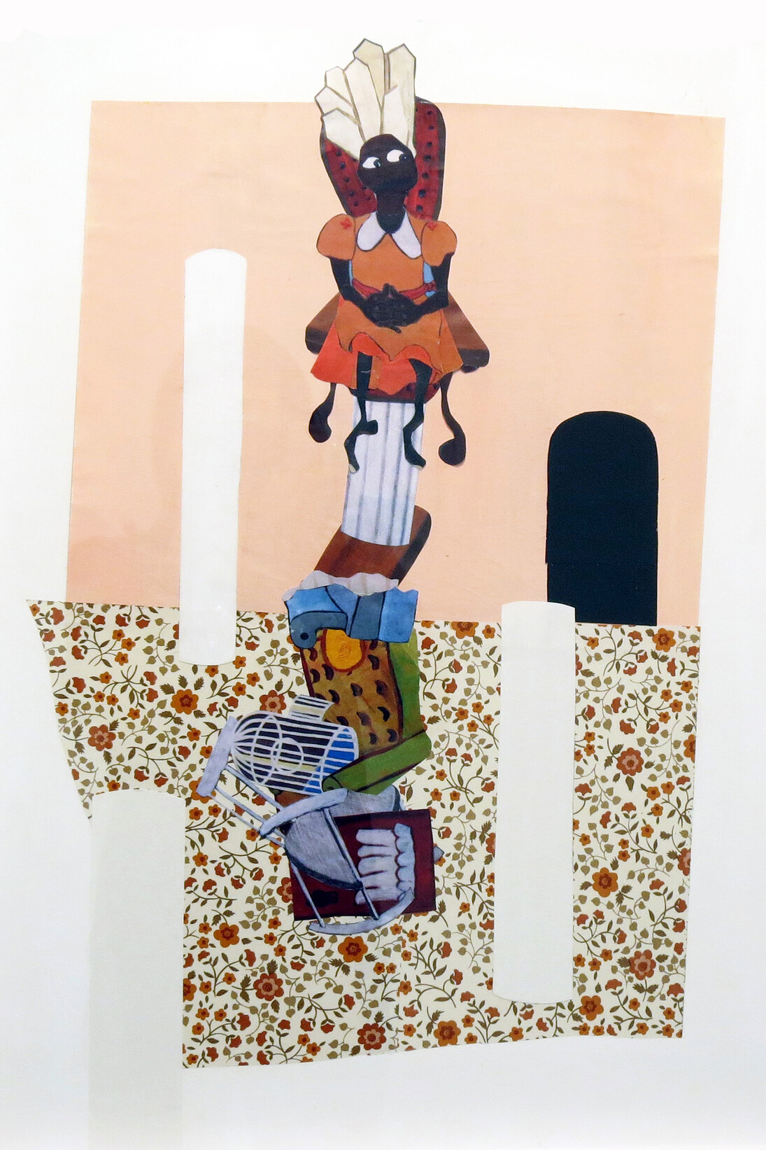 Alexandria Smith, As Above, So Below, 2013, Collage on board, 18 x 26 inches