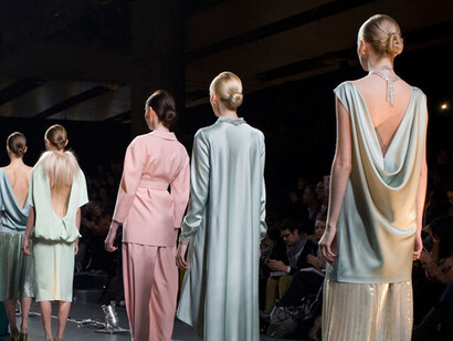 Modelos en la Mercedes Benz Fashion Week Madrid