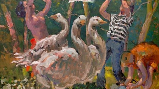 Three of Each, 2014, Oil on Canvas, 110 x 144 cm, © Kevin Sinnott, courtesy of Flowers Gallery