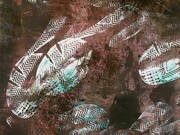 Neil Rumming, Manoeuvres (detail), 2012, acrylic, relief ink on canvas, 71 x 59 in (180 x 150 cm)