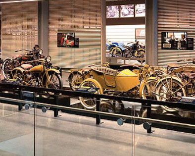 The Motorcycle Gallery: 1903-1940s. Courtesy of Harley-Davidson Museum