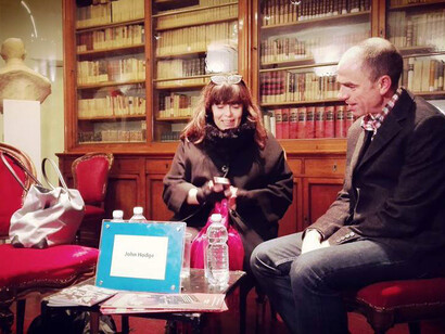 Ira Rubini con John Hodge, sceneggiatore di 'Trainspotting'