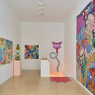 Elena Salmistraro, Alchimie nel vuoto, vista della mostra. Per gentile concessione del Antonio Colombo Arte Contemporanea 