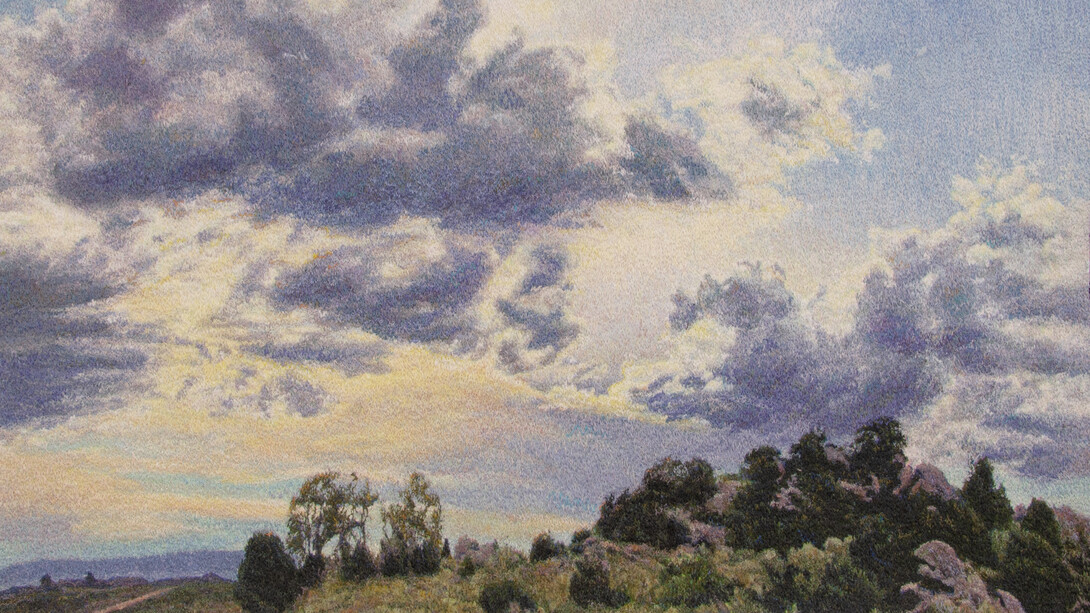 Carol Shinn, Road to mtns (detail). Courtesy of Duane Reed Gallery 