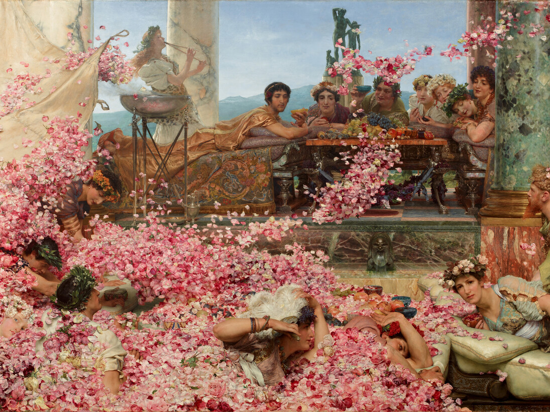 Lawrence Alma-Tadema, The Roses of Heliogabalus, 1888, Oil on canvas, The Pérez Simón collection, Mexico © Studio Sébert Photographes