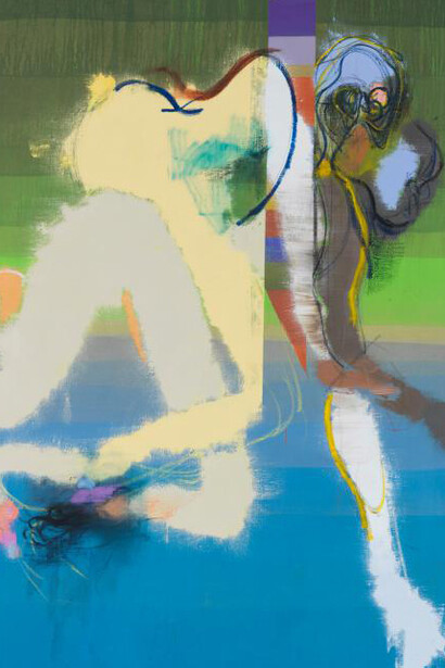 Daniel Richter (*1962)
Die Probleme der Unseren, 2015
Öl auf Leinwand, 200 × 170 cm
Städel Museum, Frankfurt am Main
© VG Bild-Kunst, Bonn 2019
