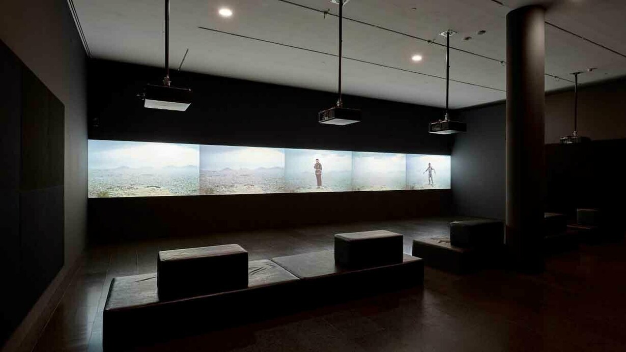 Echoes: videos from the Han Nefkens Foundation Donation, exhibition view. Courtesy of Museu d’Art Contemporani de Barcelona (MACBA)