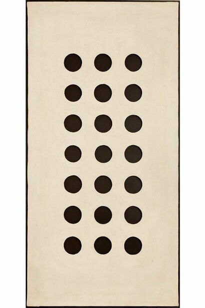 Dadamaino. Volume, 1958, cm 120x59